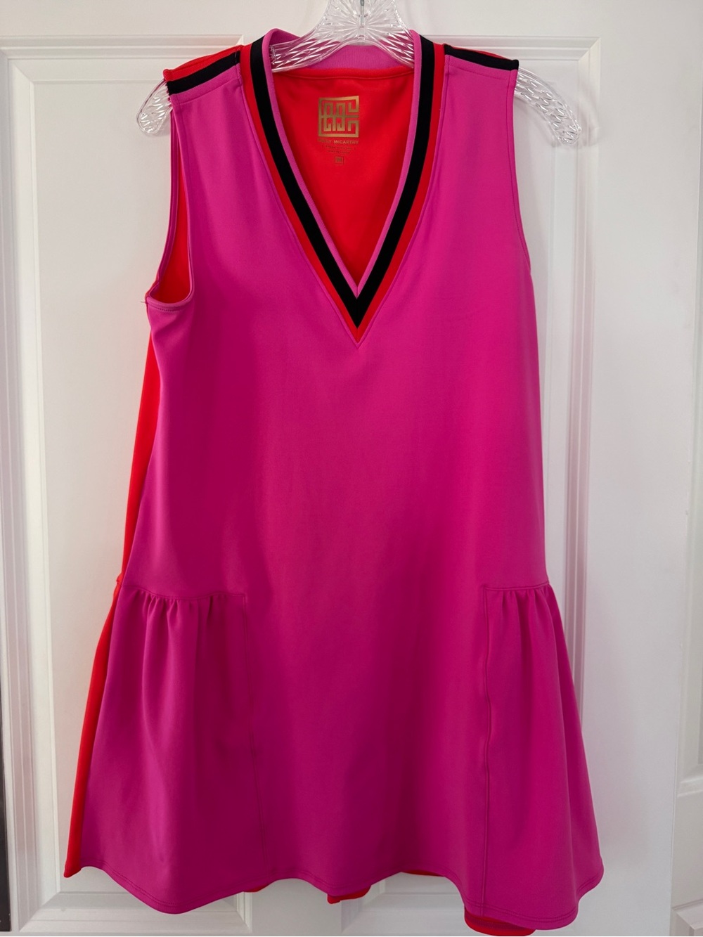 Emily McCarthy Colorblock Sport Dress Pink Red Size Medium